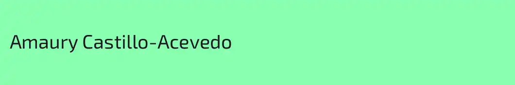 Amaury Castillo-Acevedo